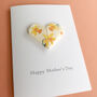 Personalised Daffodil Origami Heart Mother's Day Card, thumbnail 4 of 5