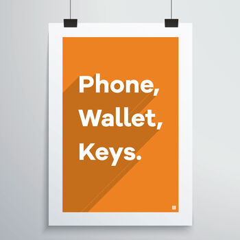 Phone, Wallet, Keys Print, 2 of 12