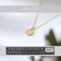 70th Birthday Necklace – Birthstone And Initial Gift For Her, thumbnail 7 of 7
