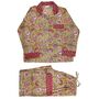 Yellow And Pink Carnation Cotton Pyjamas, thumbnail 7 of 7