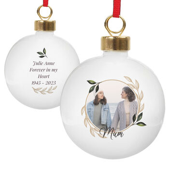 Personalised Christmas Memorial Bauble – Christmas Tree Decorations, 6 of 6