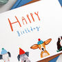 Party Dogs Happy Birthday Card, thumbnail 2 of 2