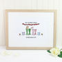 Personalised Anniversary Welly Boot Family Print, thumbnail 3 of 8
