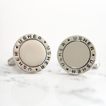 Usher Round Cufflinks, 7 of 8