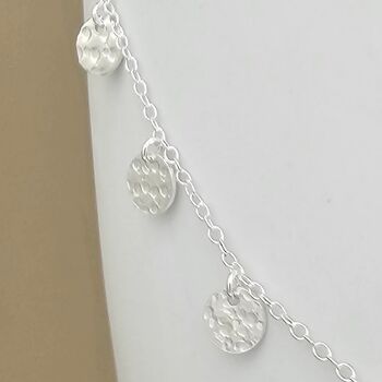 Sterling Silver Disc Necklace, 3 of 4