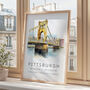 Pittsburgh USA Travel Poster, thumbnail 2 of 7