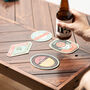 Set Of Four Personalised Dad Beer Mats, thumbnail 3 of 4