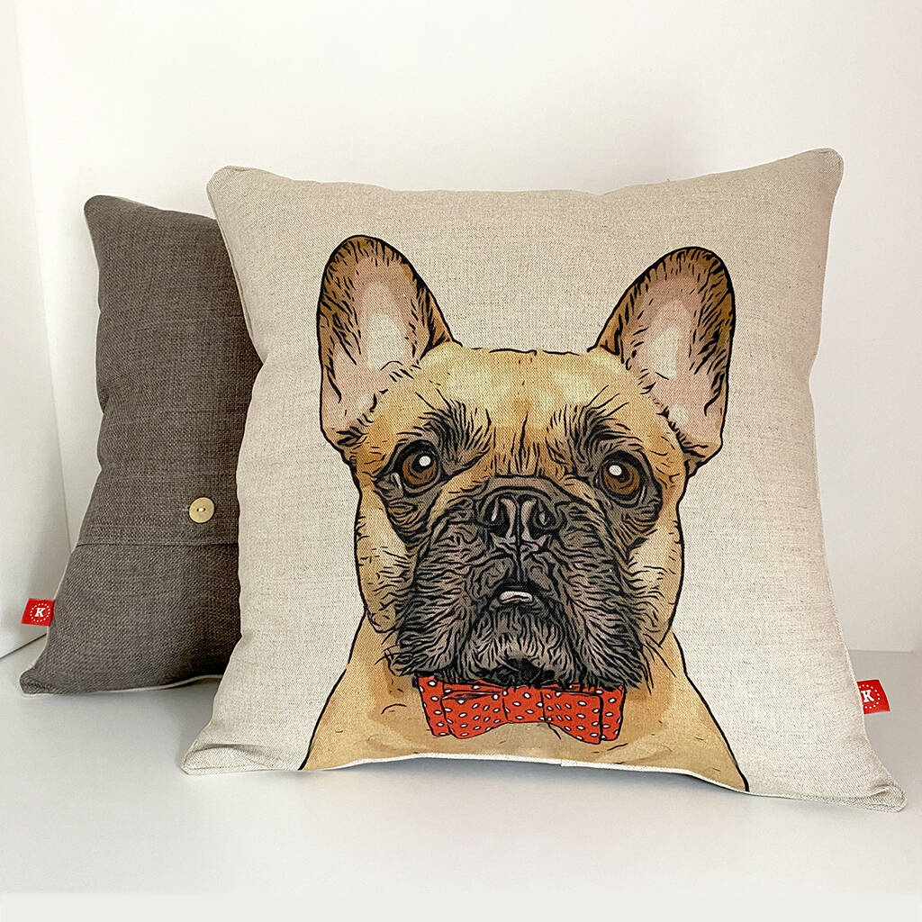 bulldog cushion