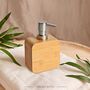 Bamboo Soap Liquid Dispenser Bottle With Pump, thumbnail 1 of 6