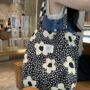 Floral Thin Cotton Shoulder Tote Bag, thumbnail 3 of 6