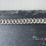 Men's Sterling Silver Chunky Flat Curb Chain, thumbnail 2 of 12