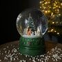 Animals With Tree Music Snow Globe Christmas Decoration, thumbnail 1 of 3