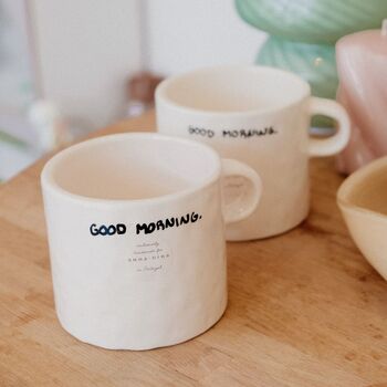 Rowe Goodmorning Ceramic Coffee Mug, 2 of 2