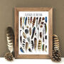Feathers Of Britain Art Blank Greeting Card, thumbnail 11 of 11