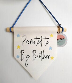 New Big Brother Gift Box Pennant Flag, 2 of 10