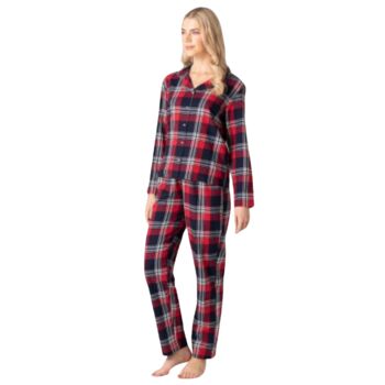 Red Tartan Cotton Flannel Family Christmas Pyjamas, 8 of 12