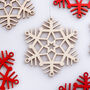 Wooden Snowflake Christmas Decoration, thumbnail 6 of 9