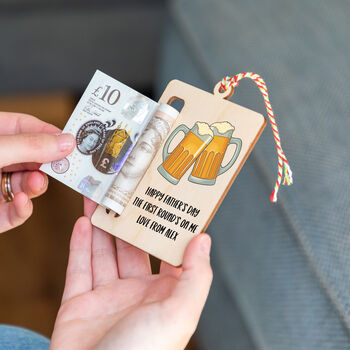 Personalised Enjoy A Pint On Me Money Gift Holder, 5 of 5