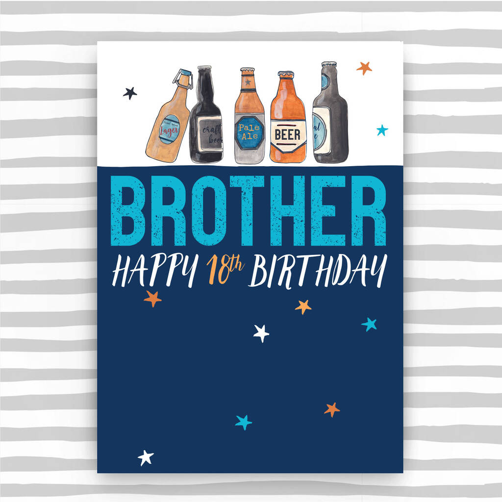 Brother 18th Birthday Card By Molly Mae 