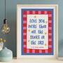 Love You More Than All The Stars In The Sky Personalised Valentine’s Print, thumbnail 1 of 7