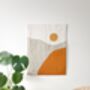 Sunrise Abstract Quilted Wall Hanging, thumbnail 1 of 4