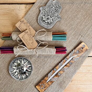Handmade Hessian Wrapped Indian Incense Stick Mixed Custom Bundle, 6 of 8
