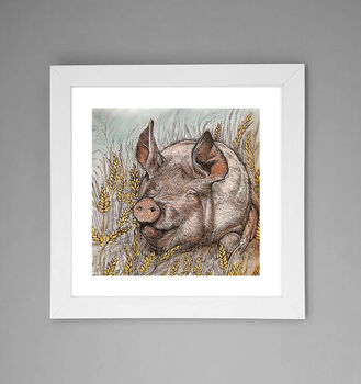'Pig And Wheat' Print, 2 of 3