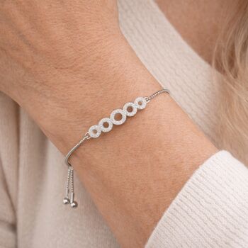 50th Birthday Five Ring Drawstring Bracelet, 4 of 5