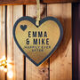 Gold Slate Heart Hanging Decoration, thumbnail 2 of 3