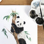 Panda Bear Hand Painted Greetings Card, thumbnail 3 of 3