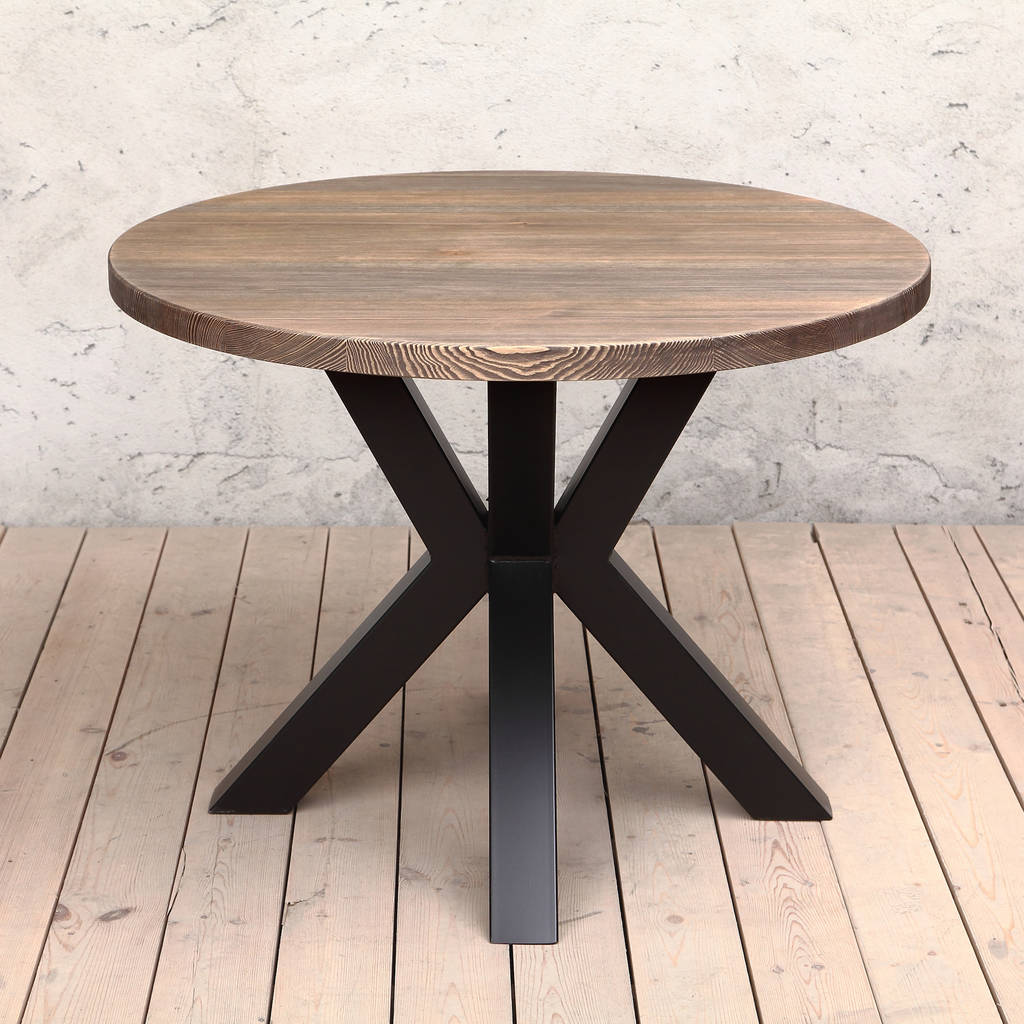 Original Clyde Solid Wood Round Dining Table 