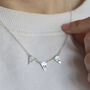 Personalised Silver Bunting Necklace, thumbnail 1 of 10