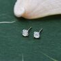 Sterling Silver Mother Of Pearl Stud Earrings, thumbnail 6 of 12