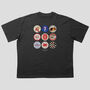 Man United Beer Mats Oversized T Shirt, thumbnail 1 of 10