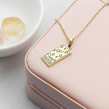 Personalised Star Tarot Card Necklace, 4 of 6