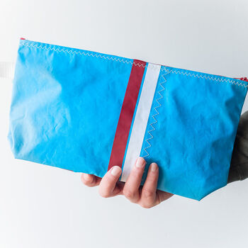 No1 Large Upcycled Versatile Sailcloth Pouch, 2 of 7