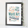 Personalised Word Art Print 'Any Words', thumbnail 10 of 12