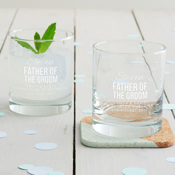 Personalised Father Of The Groom Wedding Glass, 8 of 10