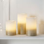 Set Of Three Gold Ombre Wax LED Candles, thumbnail 3 of 3