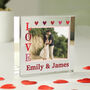 Personalised Love Photo Upload Crystal Block, thumbnail 1 of 5