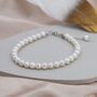 Sterling Silver Freshwater Baroque Pearl Bracelet, thumbnail 4 of 10