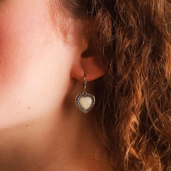 Opal Heart Earring Gift Set, 6 of 8