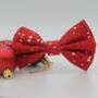 Red Bubbles Dog Bow Tie, thumbnail 2 of 4