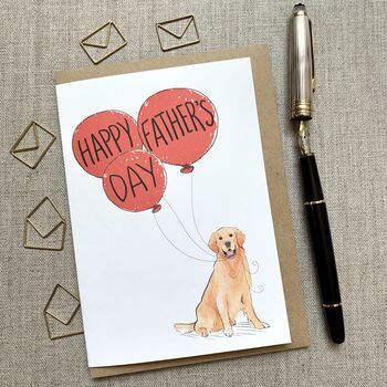 Father's Day Golden Retriever Card By Have A Gander 