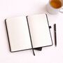 Personalised Black Notebook, thumbnail 3 of 5