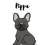 French Bulldog Personalised Dog Name Personality Print, thumbnail 5 of 6