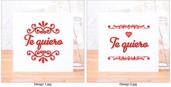 'Te Quiero' I Love You Card, 3 of 6