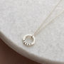 Personalised Satin Hammered Mini Message Necklace, thumbnail 4 of 10