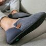 Isaac Fullback Slipper In Navy Herringbone, thumbnail 1 of 8