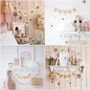 Personalised Rose Gold And Ivory Bunting, thumbnail 3 of 5